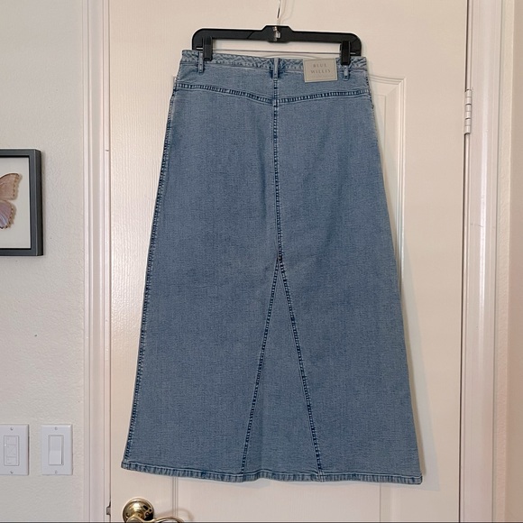 Blue Willi’s Blue Jean Maxi Skirt with Front Panel, Size EU 38 - Picture 7 of 11